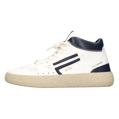 Sneakers alte in pelle e tessuto