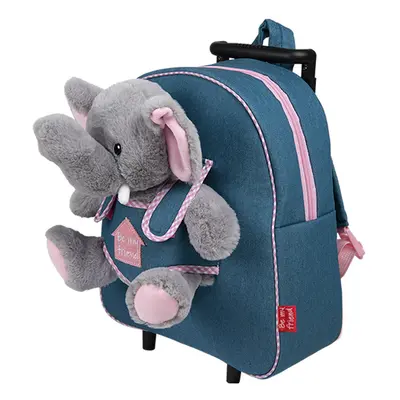 Trolley in Denim con Peluche