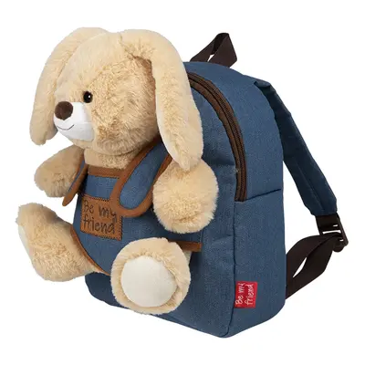 Zaino in Denim con Peluche