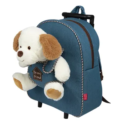 Trolley in Denim con Peluche