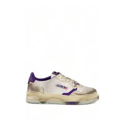 Sneakers Super Vintage Bianche e Viola