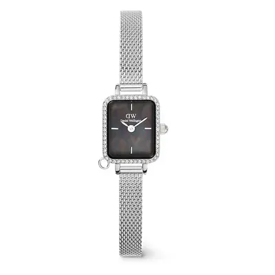 Daniel Wellington DW Orologio Quadro Mini Crystal Zodiac Sterling 15.4x18.2mm Silver