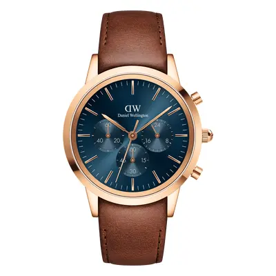 Daniel Wellington DW Orologio Iconic Chronograph St Mawes Arctic Rg 42mm Rose Gold