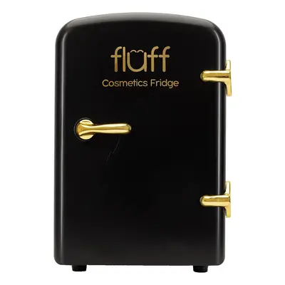 Fluff Frigorifero Cosmetico con Logo Dorato Nero