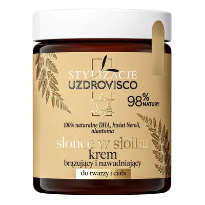 Uzdrovisco Sole in Barattolo Crema Abbronzante e Idratante per Viso e Corpo 170 ml 170 ml