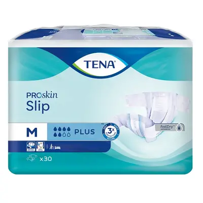 Tena Slip ProSkin Plus, Pannoloni per Adulti, 73-122 cm, Taglia Medium 30 pz