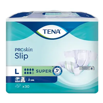 Tena Slip ProSkin Super, Pannoloni per Adulti, 92-144 cm, Taglia Large 30 pz