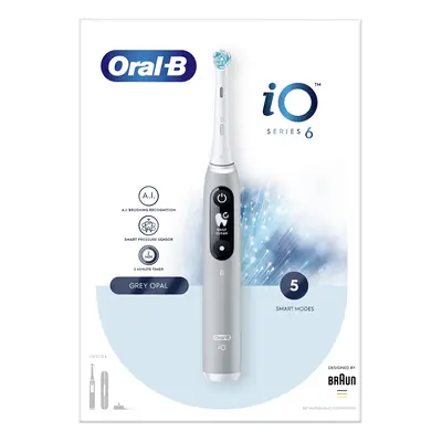 Oral-B Io Spazzolino Elettrico Series 6 Grey con Tecnologia Magnetica