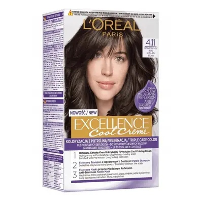 L’Oréal Excellence Tinta per Capelli Cool Creme 4.11