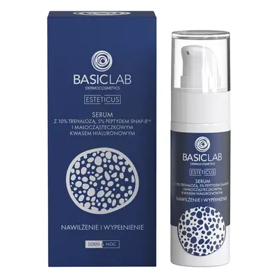 BasicLab Esteticus Siero 10% Trealosio, 5% Peptide Snap-8, Acido Ialuronico, 30 ml 30 ml