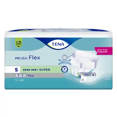 Tena Flex ProSkin Super, Pannoloni per Adulti, 61-87 cm, Taglia Small 30 pz