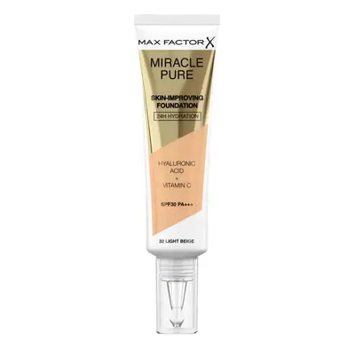 Max Factor Miracle Pure Fondotinta 32 Light Beige 30 ml Light Beige