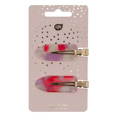 Life Mollette per trucco rosa/viola 2 pz