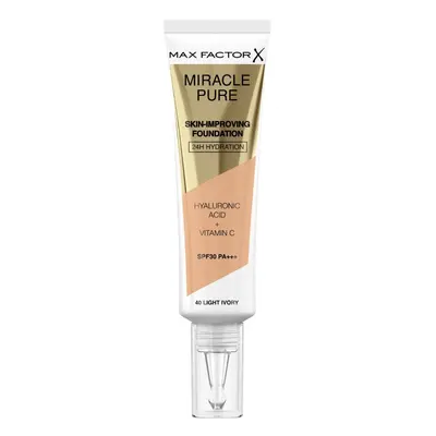 Max Factor Miracle Pure Fondotinta 40 Light Ivory 30 ml Light Ivory