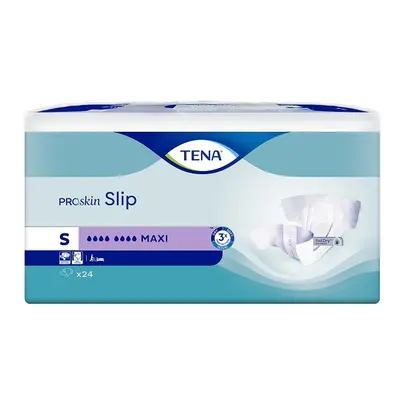 Tena Slip ProSkin Maxi, Pannoloni per Adulti, 56-85 cm, Taglia Small 24 pz