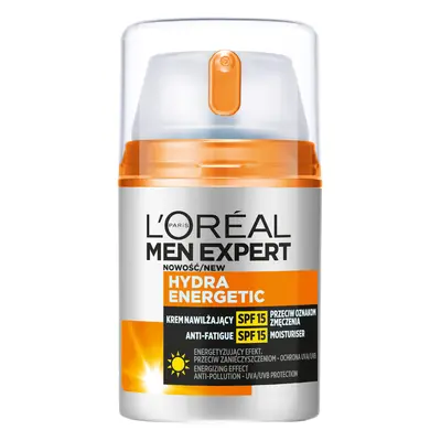 L’Oréal Men Expert Hydra Energetic Crema Idratante con SPF 15 contro i Segni di Stanchezza 50 ml