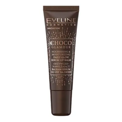 Eveline Choco Glamour Balsamo-Serum Nutriente Idratante Labbra 12 ml