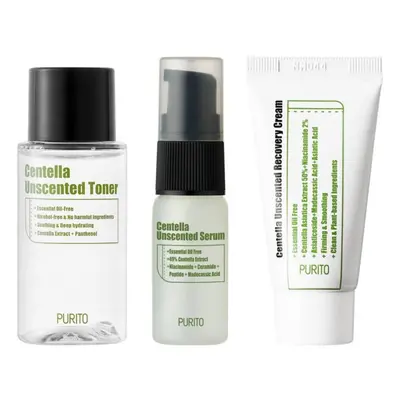 Purito Centella Unscented Mini Kit Set Mini di Cosmetici con Centella Asiatica