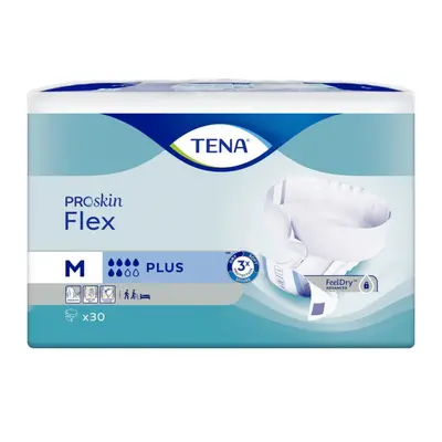 Tena Flex ProSkin Plus, Pannoloni per Adulti, 71-102 cm, Taglia Medium 30 pz