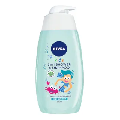 Nivea Kids Gel Doccia 2in1 Profumo di Caramelle alla Mela 500 ml 500 ml