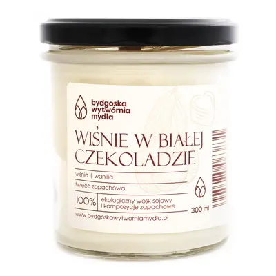 Bydgoska Wytwórnia Mydła Candela Soia Ciliegie e Cioccolato Bianco, 300 ml