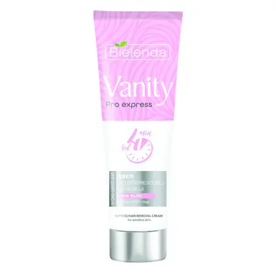 Bielenda Vanity Pro Express Crema Depilatoria Express per Pelle Sensibile Pink Aloe 75 ml 75 ml