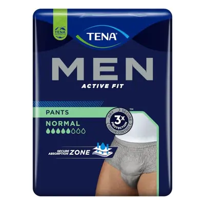 Tena Men Active Fit Pants Normal, Colore Grigio, 95-130 cm, Taglia Large/Extra Large 30 pz