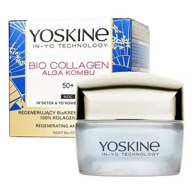 Yoskine Sea Collagen Crema Rigenerante Bio con Collagene Marino 50+ Notte 50 ml 50 ml