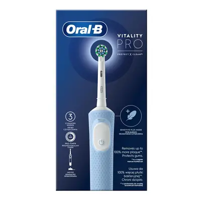 Oral-B Set Vitality Pro (Spazzolino elettrico Blu + Dentifricio)