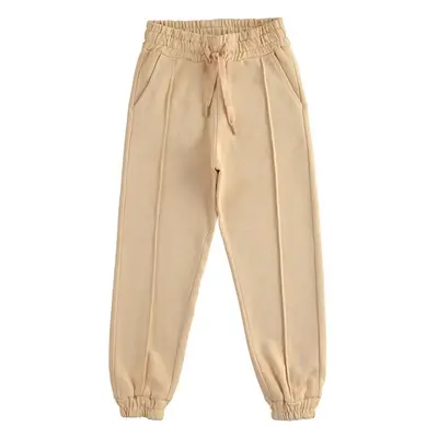 Pantalone jogger in maglia 4.5610 da ragazza ido beige