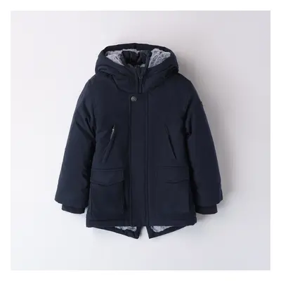 Giubbotto parka tinta unita 4a447 bambino ido navy