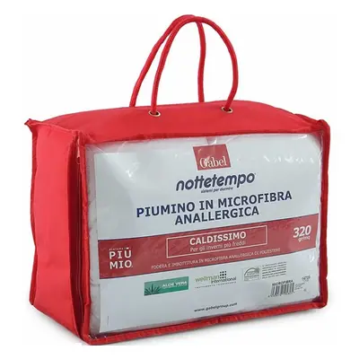 Piumino microfibra anallergica 320gr per lettino gabel bianco