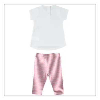 Completo maxi maglia e leggings 4w790 best price neonata ido - bianco rosso