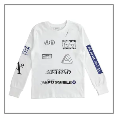 Maglia girocollo manica lunga maschio 5j114 dodipetto bianco