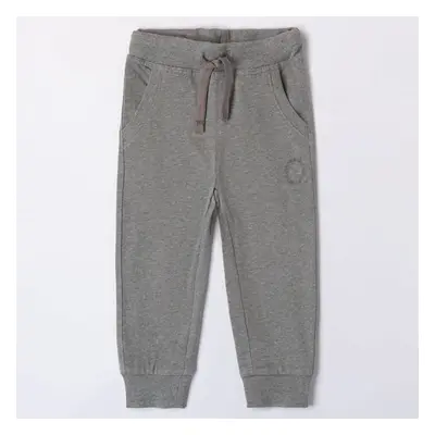 Pantalone sportivo basico con polso 4x360 bambino ido grigio melange