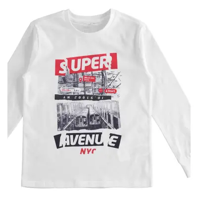 Maglia manica lunga 4.2386 per ragazzo ido bianco