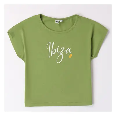 T-shirt manica corta 4.8869 g0 ragazza ido verde