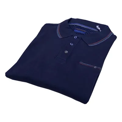 Polo con taschino costa smerigliata 43m9216 uomo be board blue