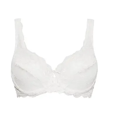 Reggiseno wonder lace 2442 sfoderato con ferretto sièlei - bianco