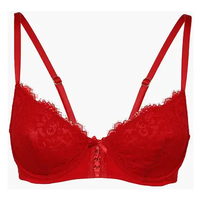 Reggiseno con ferretto balconette glamour lace lovable rosso b