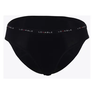 Slip flusso medio l0ay7 period panties lovable nero