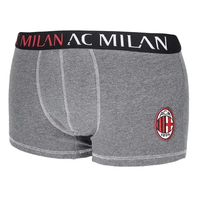 Boxer milan 12050 per ragazzo prodotto ufficiale grigio scuro melange