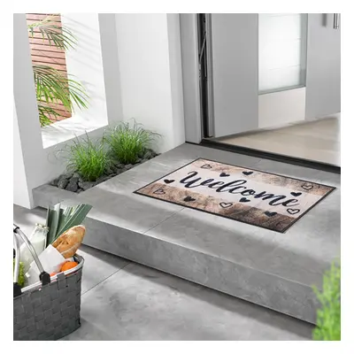 Tappeto wooden welcome 50*75 wash and dry kleen tex unica