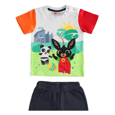 Completo t-shirt e pantaloncino 4.2423 bambino bing ido bianco