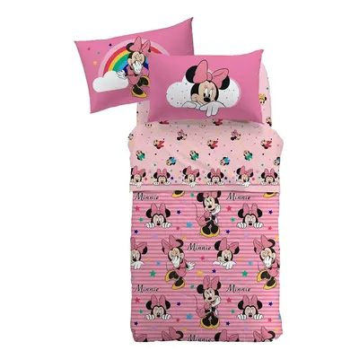 Copriletto trapuntato singolo minnie rainbow caleffi unica