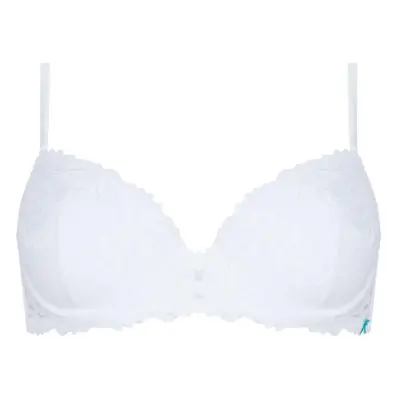 Reggiseno balconetto imbottito 5001 con ferretto donna infiore bianco