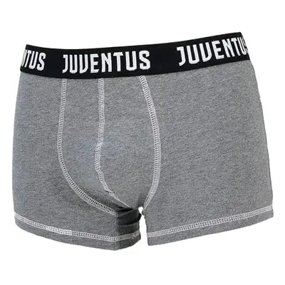 Boxer juventus 12050 per ragazzo prodotto ufficiale grigio scuro melange