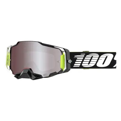 Maschera cross 100% Armega RACR HiPER® argento specchio