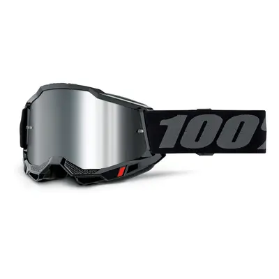 Maschera cross 100% Accuri 2 nero specchio argento