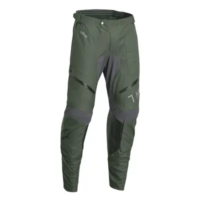 Pantaloni cross Thor Terrain "In the boot" verde oliva / antracite 34